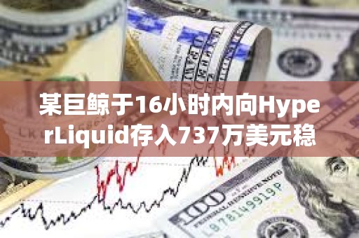 某巨鲸于16小时内向HyperLiquid存入737万美元稳定币并增持40万枚HYPE