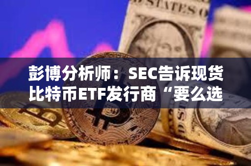 彭博分析师：SEC告诉现货比特币ETF发行商“要么选择现金创建，要么等待”