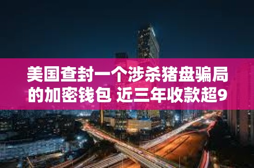 美国查封一个涉杀猪盘骗局的加密钱包 近三年收款超9000万美元