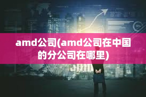 amd公司(amd公司在中国的分公司在哪里)