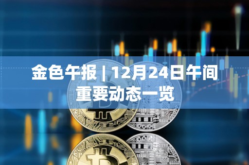 金色午报 | 12月24日午间重要动态一览