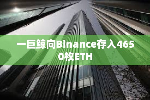 一巨鲸向Binance存入4650枚ETH