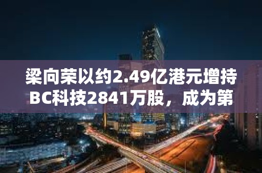 梁向荣以约2.49亿港元增持BC科技2841万股，成为第三大股东