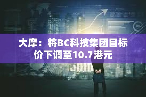 大摩：将BC科技集团目标价下调至10.7港元