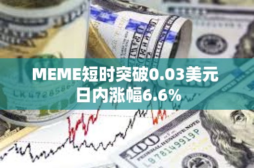 MEME短时突破0.03美元 日内涨幅6.6%