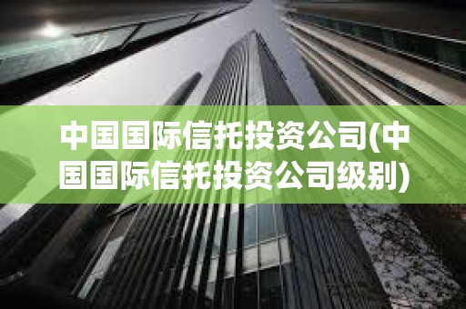 中国国际信托投资公司(中国国际信托投资公司级别)