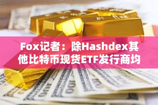 Fox记者：除Hashdex其他比特币现货ETF发行商均已更新申请文件