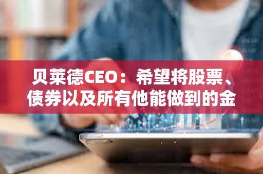 贝莱德CEO：希望将股票、债券以及所有他能做到的金融资产代币化