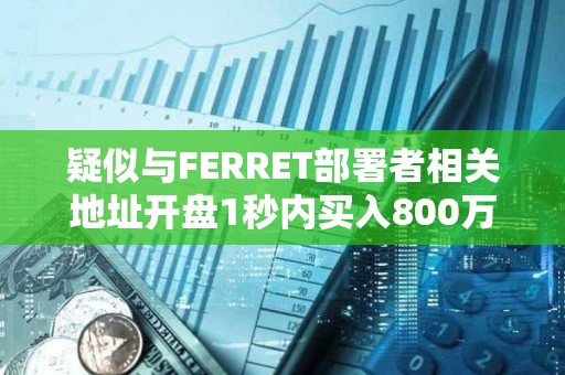 疑似与FERRET部署者相关地址开盘1秒内买入800万枚FERRET，浮盈55万美元