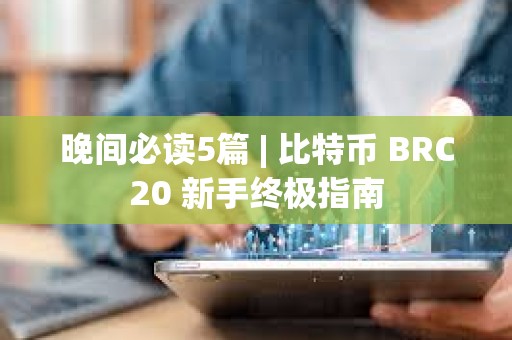 晚间必读5篇 | 比特币 BRC20 新手终极指南