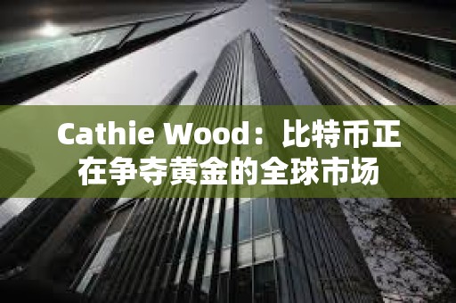 Cathie Wood：比特币正在争夺黄金的全球市场