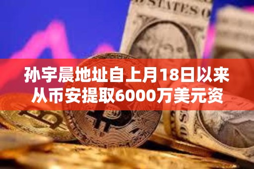 孙宇晨地址自上月18日以来从币安提取6000万美元资产