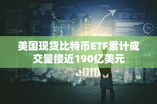 美国现货比特币ETF累计成交量接近190亿美元