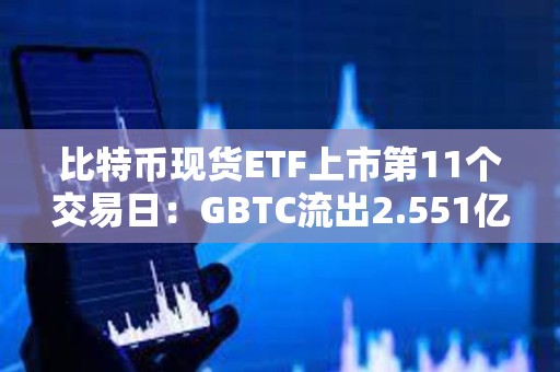 比特币现货ETF上市第11个交易日：GBTC流出2.551亿美元