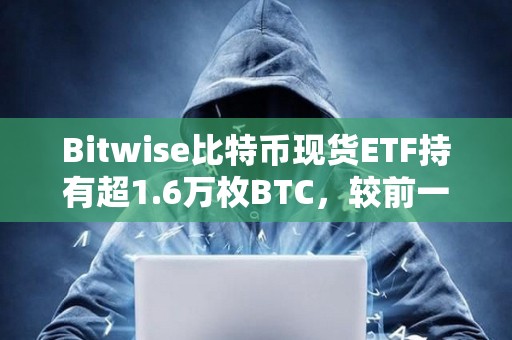 Bitwise比特币现货ETF持有超1.6万枚BTC，较前一日增持485.25枚BTC