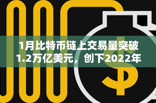 1月比特币链上交易量突破1.2万亿美元，创下2022年9月以来最高