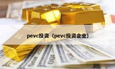 pevc投资（pevc投资企业）