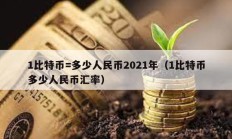 1比特币=多少人民币2021年（1比特币多少人民币汇率）