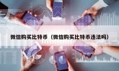 微信购买比特币（微信购买比特币违法吗）