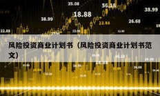 风险投资商业计划书（风险投资商业计划书范文）