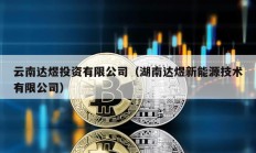 云南达煜投资有限公司（湖南达煜新能源技术有限公司）