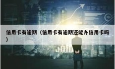 信用卡有逾期（信用卡有逾期还能办信用卡吗）