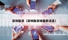 深圳融资（深圳融资城最新消息）