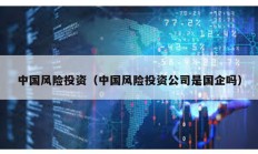 中国风险投资（中国风险投资公司是国企吗）