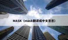 MASK（mask翻译成中文意思）