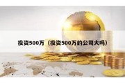 投资500万（投资500万的公司大吗）