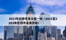 2023年比特币多少钱一枚（2021至2023年比特币未来价格）