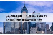 p2p网贷成交量（p2p网贷一年成交近25万亿元 4月综合收益率继续下滑）