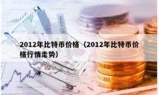 2012年比特币价格（2012年比特币价格行情走势）