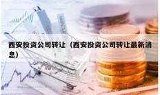 西安投资公司转让（西安投资公司转让最新消息）