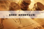 金控网贷（金控贷款平台公司）