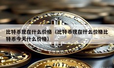 比特币现在什么价格（比特币现在什么价格比特币今天什么价格）