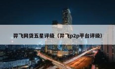 羿飞网贷五星评级（羿飞p2p平台评级）