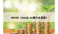 MUSK（musk ox是什么意思）