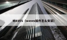 WAVES（waves插件怎么安装）