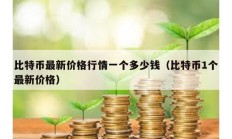 比特币最新价格行情一个多少钱（比特币1个最新价格）