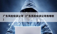 广东风险投资公司（广东风险投资公司有哪些）