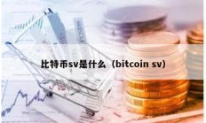 比特币sv是什么（bitcoin sv）