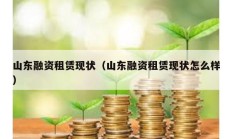 山东融资租赁现状（山东融资租赁现状怎么样）