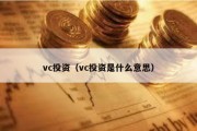 vc投资（vc投资是什么意思）