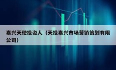 嘉兴天使投资人（天投嘉兴市场营销策划有限公司）