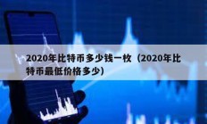 2020年比特币多少钱一枚（2020年比特币最低价格多少）