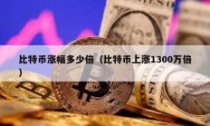 比特币涨幅多少倍（比特币上涨1300万倍）