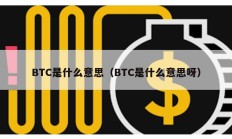 BTC是什么意思（BTC是什么意思呀）