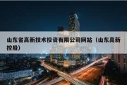 山东省高新技术投资有限公司网站（山东高新控股）