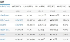 bcn币价格,BNB币最新价格